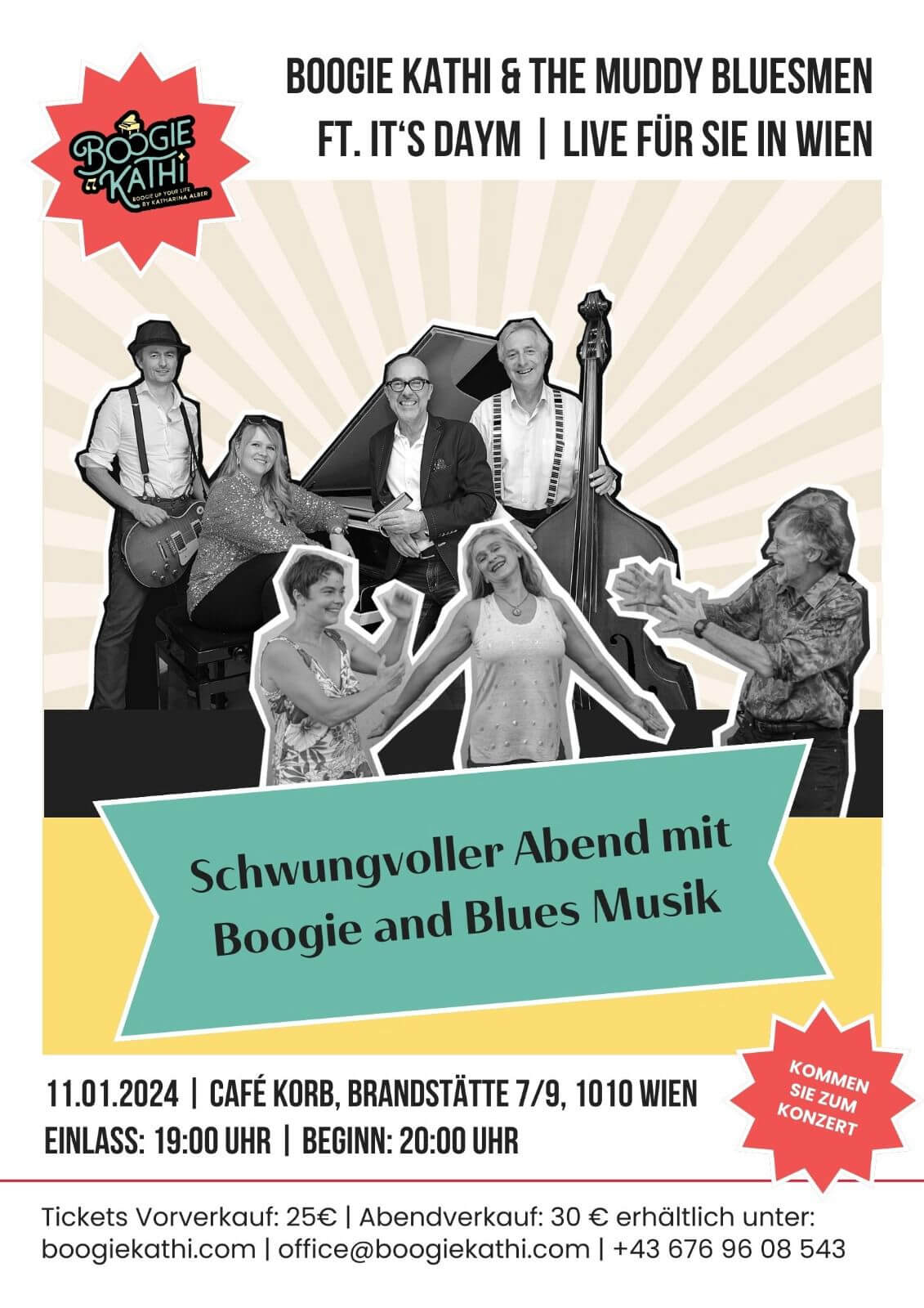 Boogie Kathi & the muddy Bluesmen ft. It's Daym live @ Café Korb